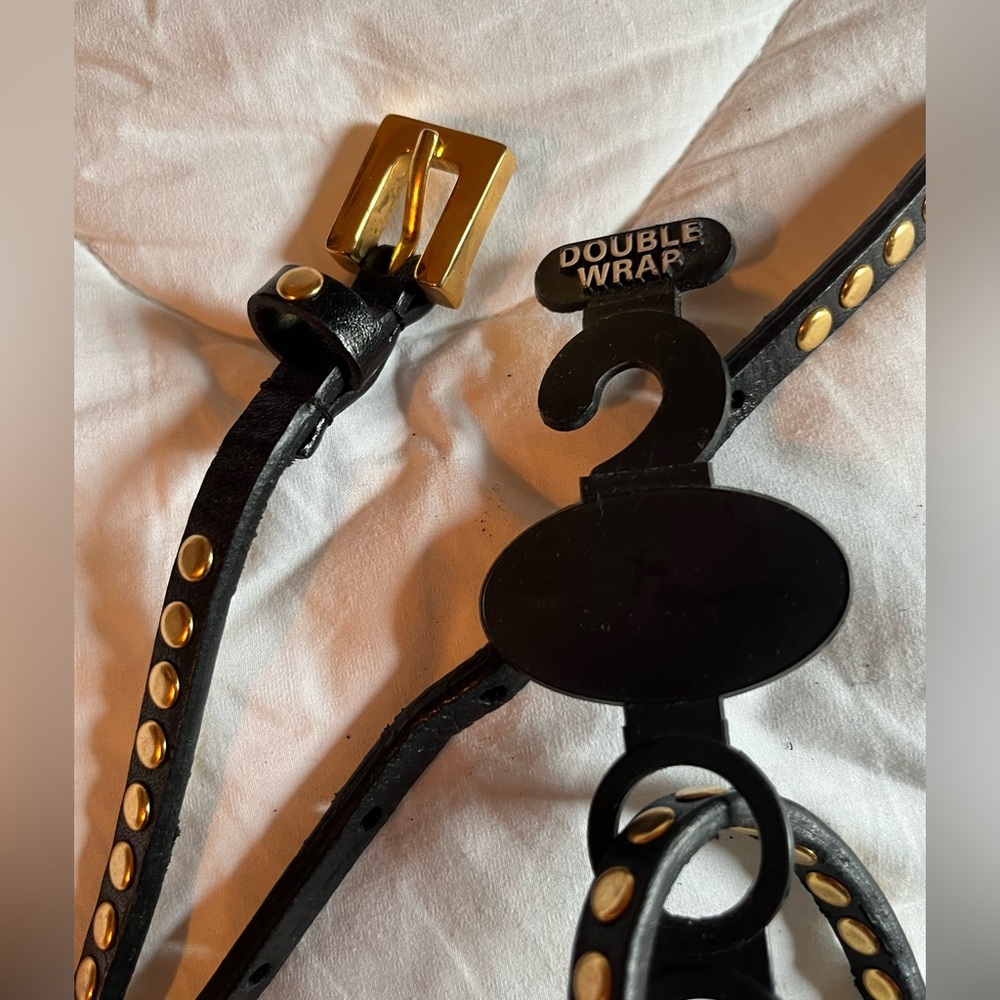 Leather Double Wrap Belt - Picture 5 of 7